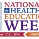 National Health Education Week – October 17 – 21, 2016
