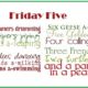 The Friday Five – Get Ready for Our Annual 12 Days of Christmas Posts
