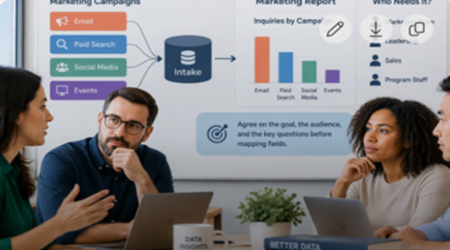 Decide What Intake Data Belongs in Marketing Reports